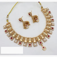 JCM Classic Heritage Necklace with Temple Motifs & Earrings