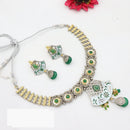 JCM Ethnic Enamel Painted Necklace Set with Dangling Beads