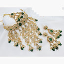 JCM Heritage Polki Choker Set with Colorful Pearl Danglers