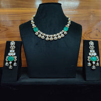 JCM Royal Kundan Necklace Set with Statement Stones