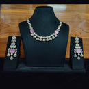 JCM Royal Kundan Necklace Set with Statement Stones