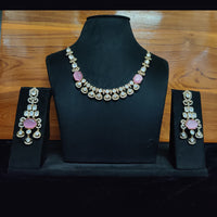 JCM Royal Kundan Necklace Set with Statement Stones