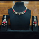 JCM Royal Kundan Necklace Set with Statement Stones