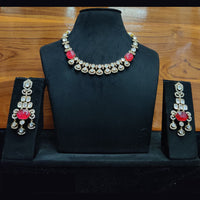 JCM Royal Kundan Necklace Set with Statement Stones