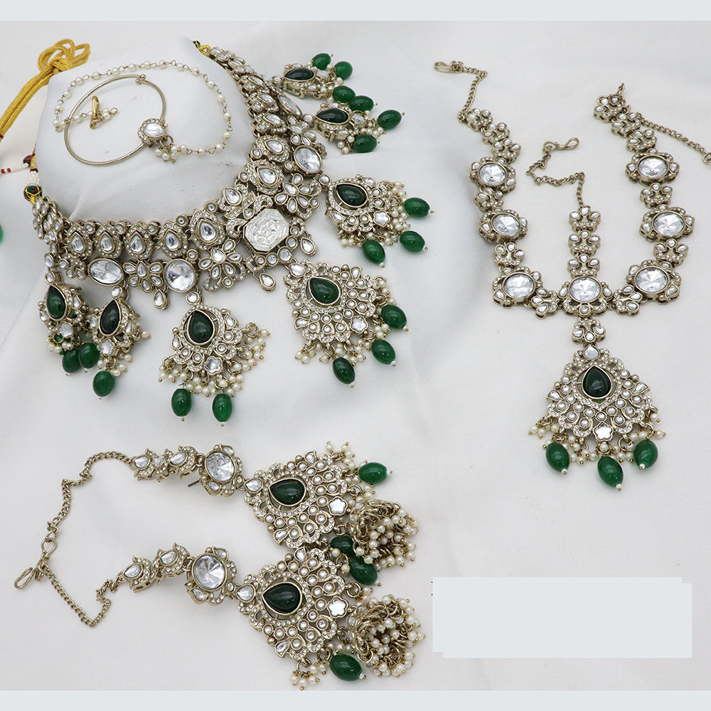 JCM Exquisite Kundan Necklace & Earrings Set