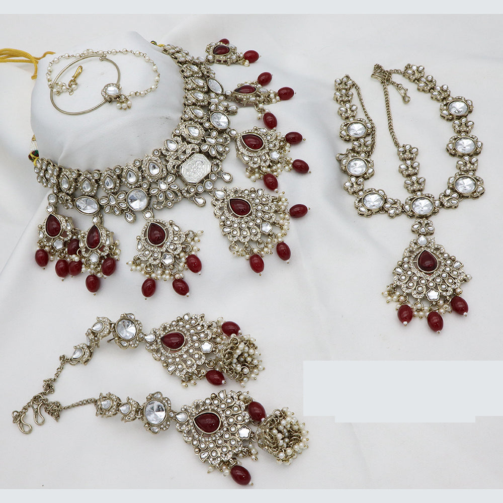 JCM Exquisite Kundan Necklace & Earrings Set