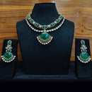 JCM Majestic Ethnic Necklace Set Crafted with Stones and Kundan Accents