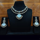JCM Majestic Ethnic Necklace Set Crafted with Stones and Kundan Accents