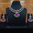 JCM Majestic Ethnic Necklace Set Crafted with Stones and Kundan Accents