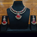 JCM Majestic Ethnic Necklace Set Crafted with Stones and Kundan Accents