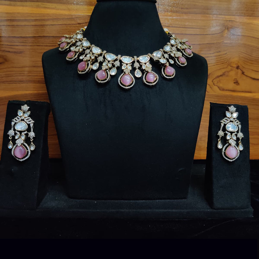 JCM Celestial Glow Designer Necklace Set with Matching Earrings