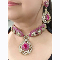 JCM Luxury American Diamond Adorned Choker Jewelry Collection