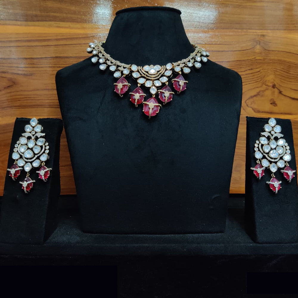 JCM Opulent Diamond Choker Necklace Set for Special Occasions