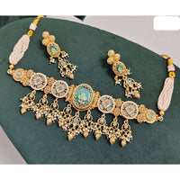 JCM Timeless Royal Pota Kundan And Pearl Necklace Set
