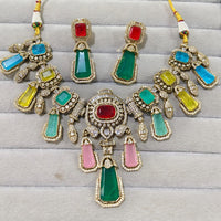 JCM Classic American Diamond Necklace Set For Special Occasions