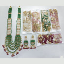 JCM Royal Pota Stone Kundan Pearl Long Necklace Set