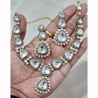 JCM Royal Elegance Kundan And Austrian Stone Necklace Set