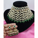 JCM Stunning Crystal Stone And Pearl Embellished Choker Necklace Set 