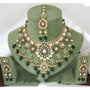 JCM Majestic Polki Kundan Stone Pearl And Beads Necklace Set