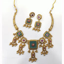 JCM Premium Pota Stone And Austrian Stone Pearl Necklace Set 