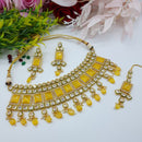 JCM Premium Pota Stone And Austrian Stone Pearl Necklace Set