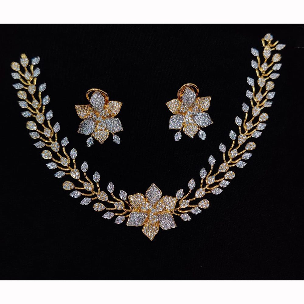 JCM Designer American Diamond Necklace Jewellery Set