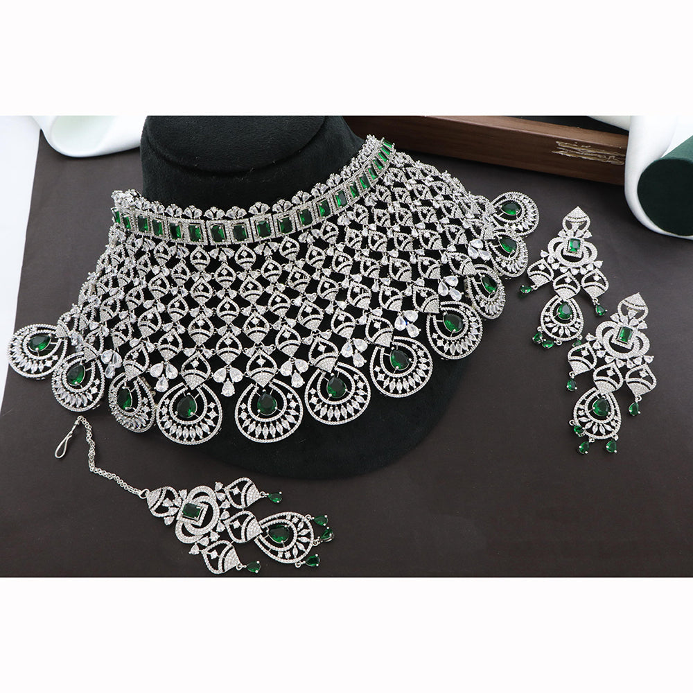 JCM Desingner American Daimond Choker Necklace Set