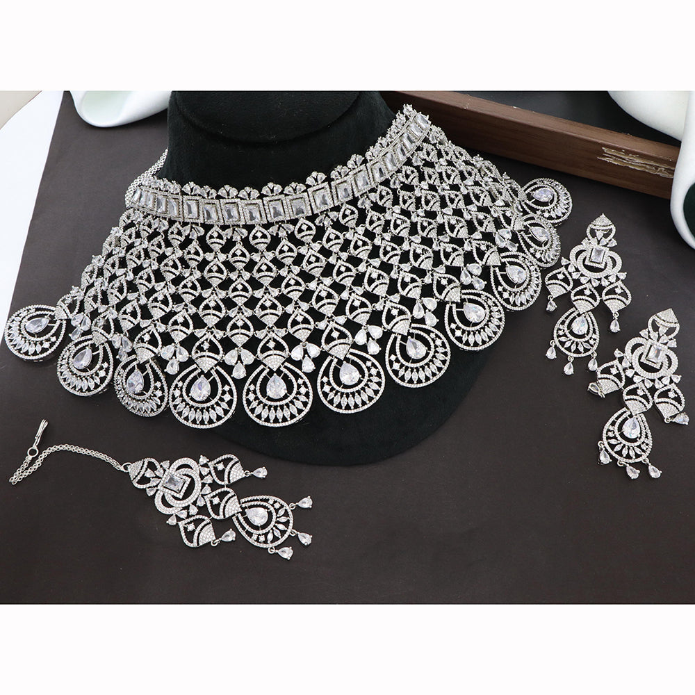 JCM Desingner American Daimond Choker Necklace Set