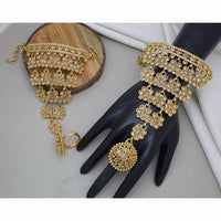 JCM Antique Crystal Stone Hand Harness Set