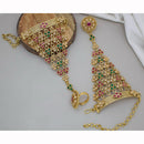 JCM Antique Crystal Stone Hand Harness Set