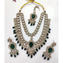 JCM Designer Kundan Stone Pearl Austrian Stone Beads Necklace Set 