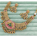 JCM Designer Pota Stone And Pearl Necklace Set