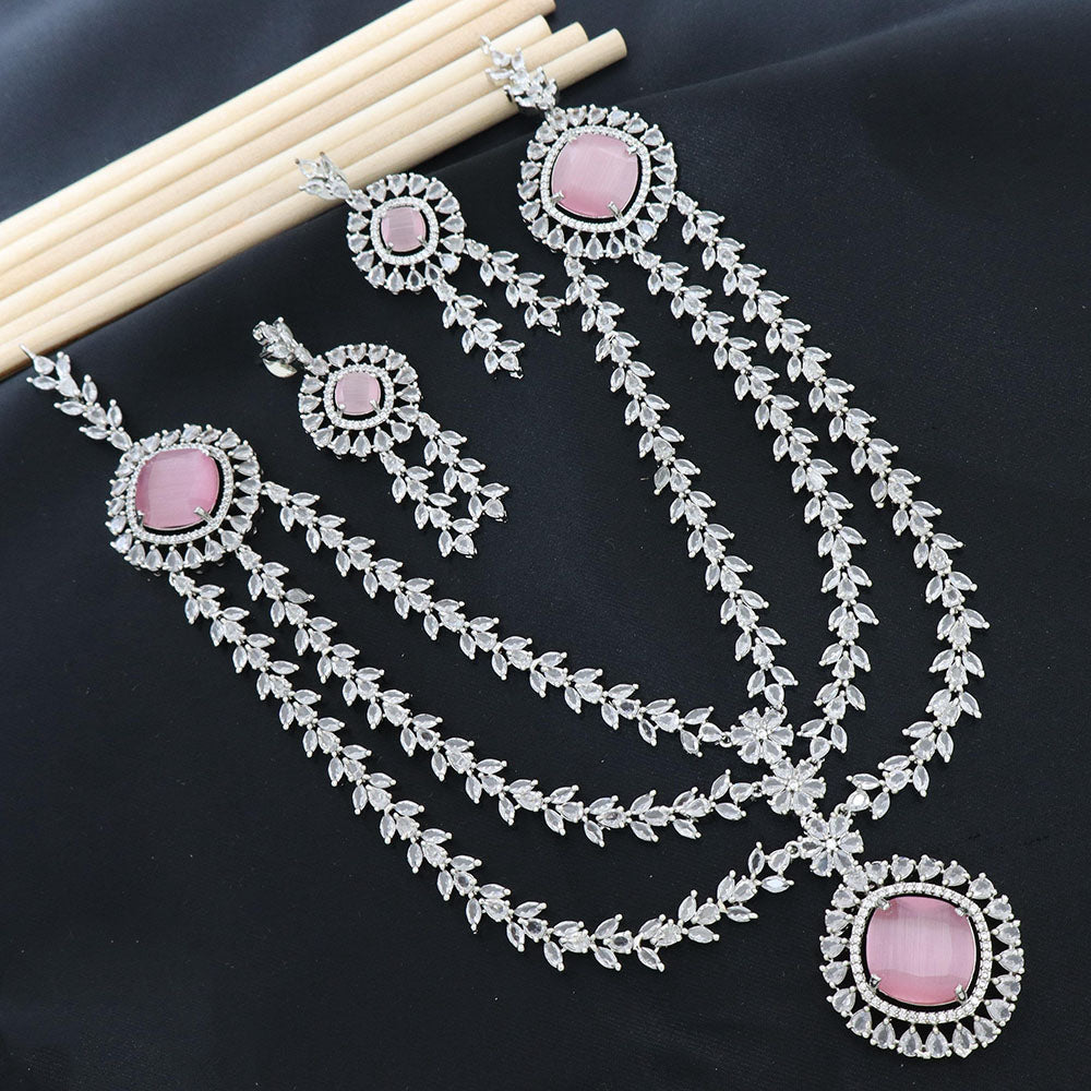 JCM Designer American Daimond Necklace Set