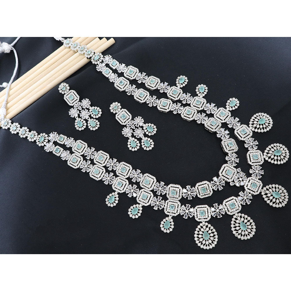 JCM Designer American Daimond Long Necklace Set