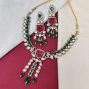 JCM Exclusive Polki Kundan Stone Necklace Set