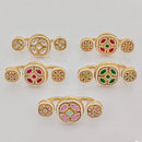 JCM Classic Royal Look Pota Stone And Pearl Ring