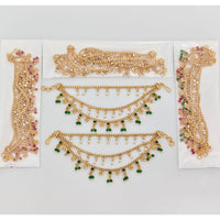 JCM Designer Pota Stone And Pearl Kanchain