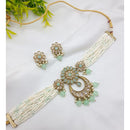 JCM Exclusive Crystal Stone Pearl And Beads Choker Necklace Set