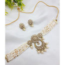 JCM Exclusive Crystal Stone Pearl And Beads Choker Necklace Set