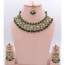 JCM Pota Stone And Austrian Stone Pearl Designer Necklace Set