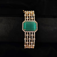 JCM Elegant American Daimond And Pearl Adjustable Bracelet