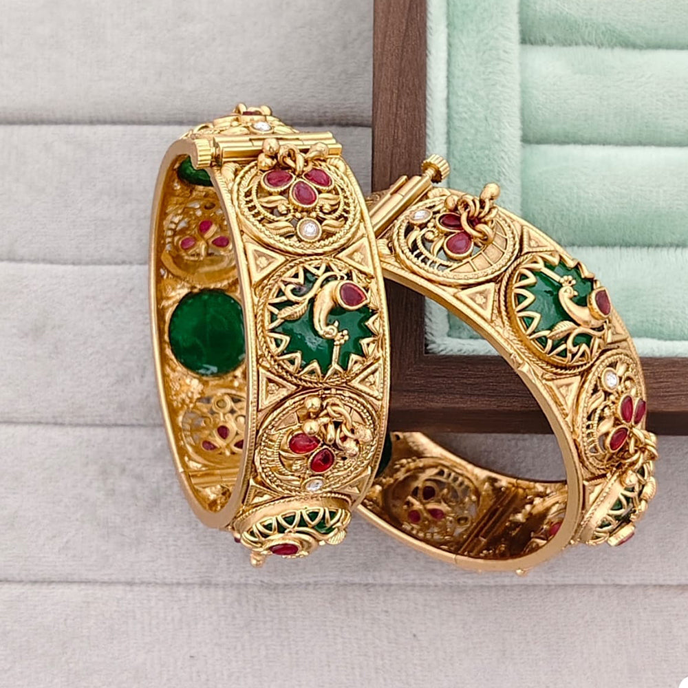 JCM Grand Pota Stone Openable Bangles Set