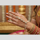 JCM Antique Kundan Stone And Pearl Hand Harness Set