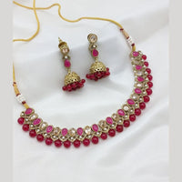 JCM Premium Pota Stone And Beads Designer Necklace Set