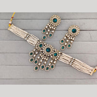JCM Heritage Polki Kundan Stone And Austrian Stone Choker Necklace Set