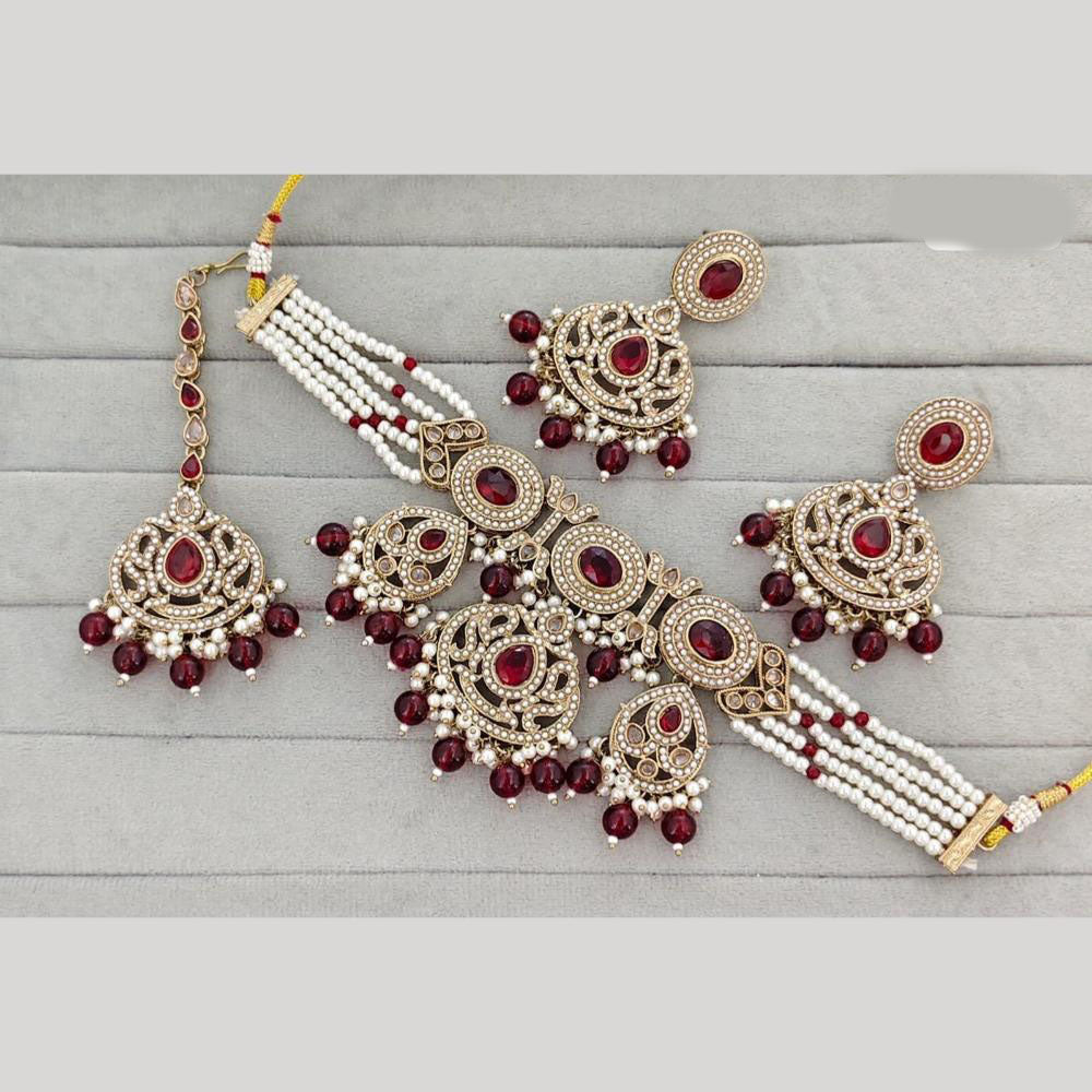 JCM Heritage Crystal Stone And Austrian Stone Choker Necklace Set