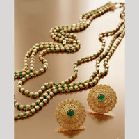 JCM Royal Pota Stone And Pearl Multilayer Long Necklace Set