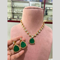 JCM Ethnic Polki Kundan And Austrain Stone Necklace Set