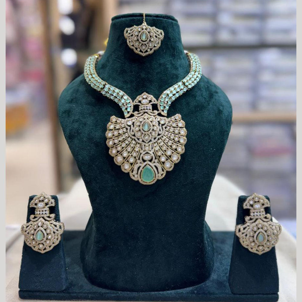 JCM Elegant Crystal Stone And Austrian Stone Necklace Set