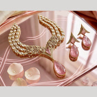 JCM Premium Designer Polki Kundan Necklace Set